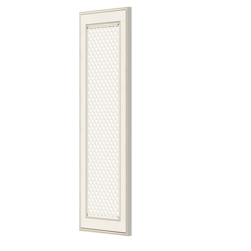 Кухонный шкаф 1-дверный 920х450х300мм Белый решетка